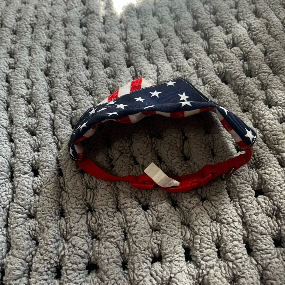 Small animal American flag scarf